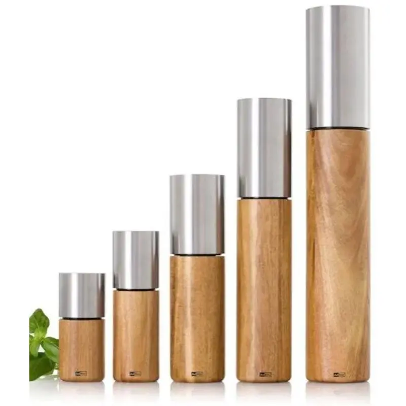 Adhoc Ikon Acacia Wood Adjustable Salt Or Pepper Grinder 1