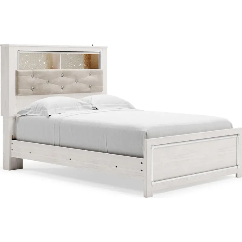 Altyra Full-Size Bookcase Bed – Integrated Shelving, Solid Wood Build, Contemporary Bedroom Solution 1