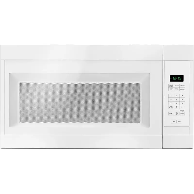 Amana 1.6 Cu. Ft. Over-The-Range Microwave With One-Touch 30-Second Add-On – White (Yamv2307Pfw) 1
