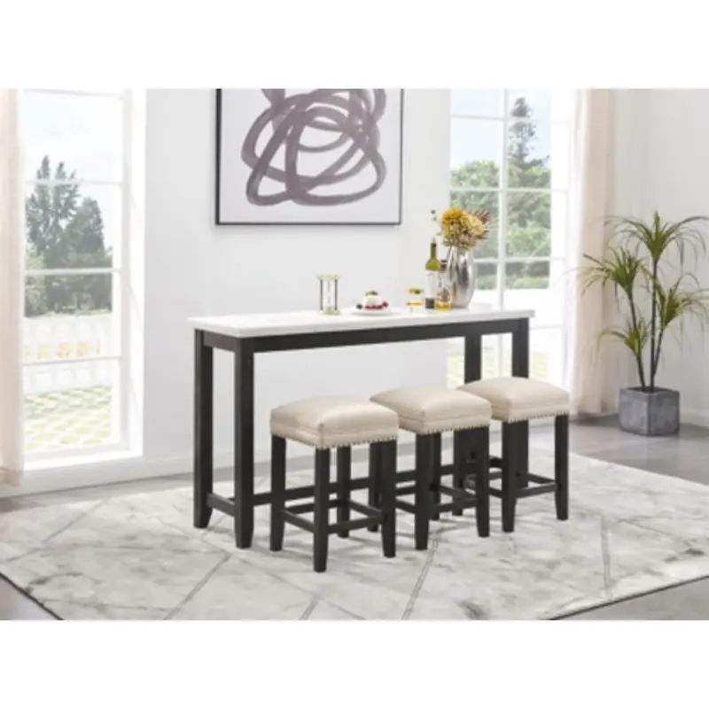 Anchorville Counter-Height Dining Set – 4-Piece Bar Table & Stool Collection 2