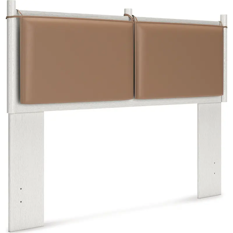 Aprilyn Queen Panel Headboard – Solid Wood Frame With Upholstered Detailing 1
