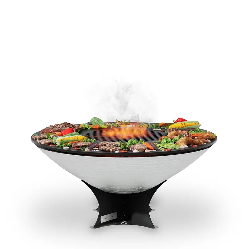 Arteflame Xxl 40″ Platinum Edition Fire Pit Featuring Dual-Function Cooktop 4