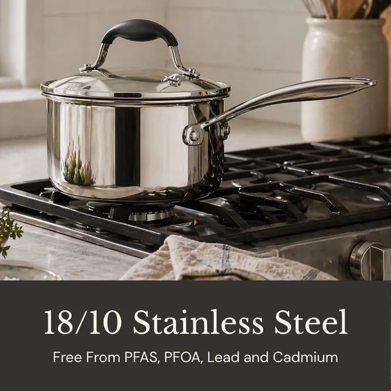 Avacraft 5-Ply Stainless Steel Saucepan – Precision-Built Cookware 2