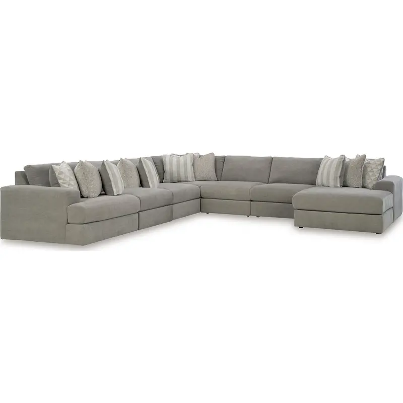 Avaliyah 7-Piece Chaise-Integrated Modular Sectional 1