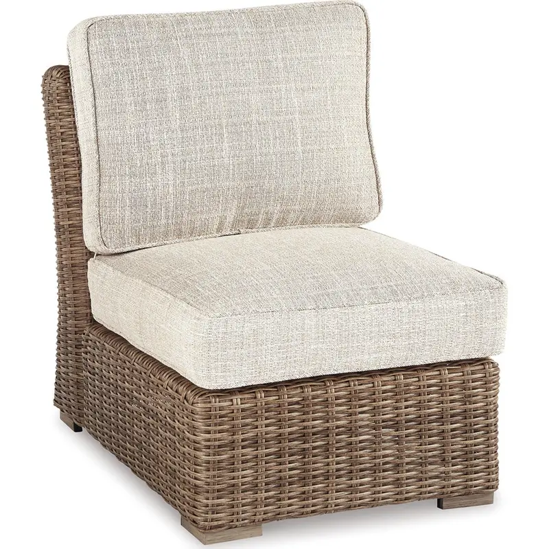 Beachcroft All-Weather Modular Armless Outdoor Chair W/ Cushion 1