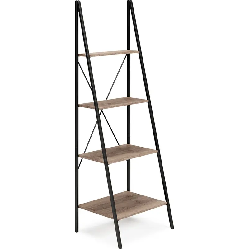 Bertmond 5-Shelf Wooden Bookcase With Adjustable Supports 1