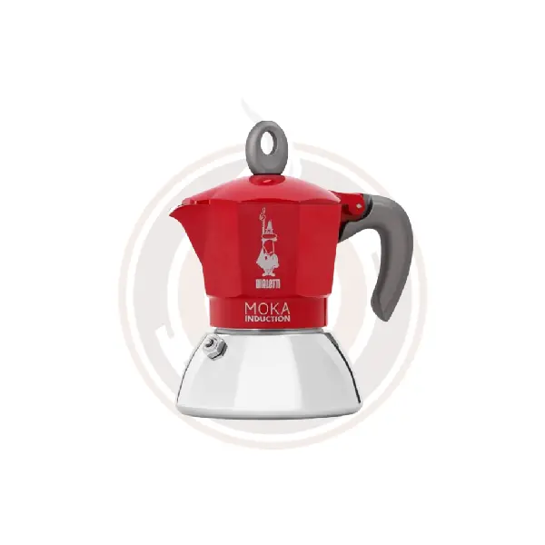 Bialetti Moka Induction-Compatible Espresso Maker – Red Aluminum 1
