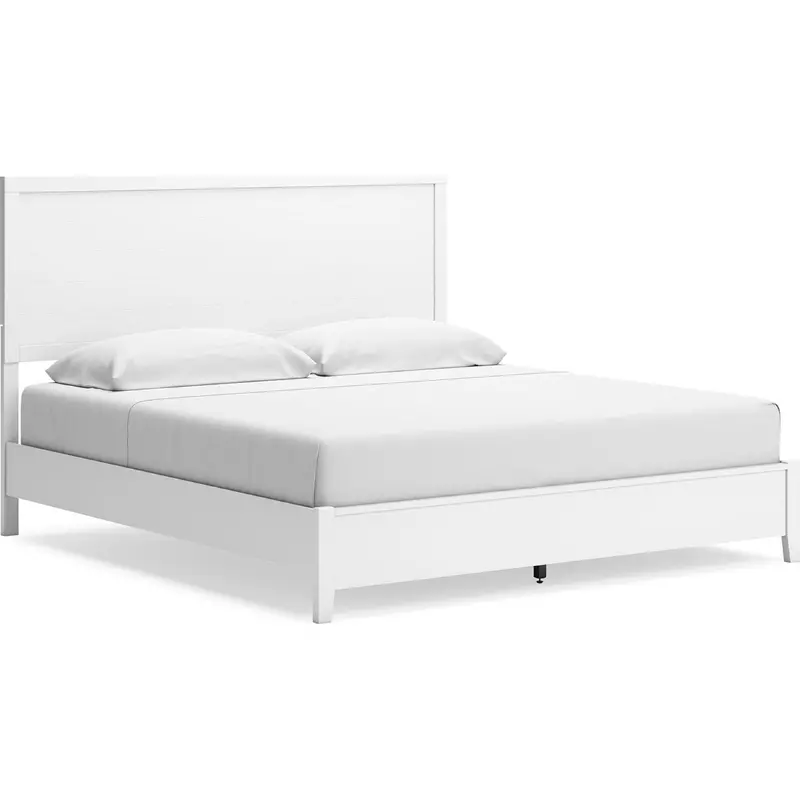 Binterglen King-Size Panel Bed With Solid Wood Construction 1