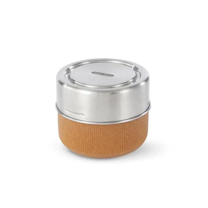 Black & Blum Almond-Tinted Large Glass Lunch Pot 1