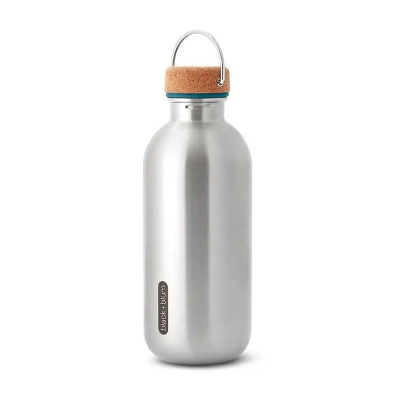 Black & Blum Ocean-Inspired Steel And Cork Water Bottle – 0.6L 1