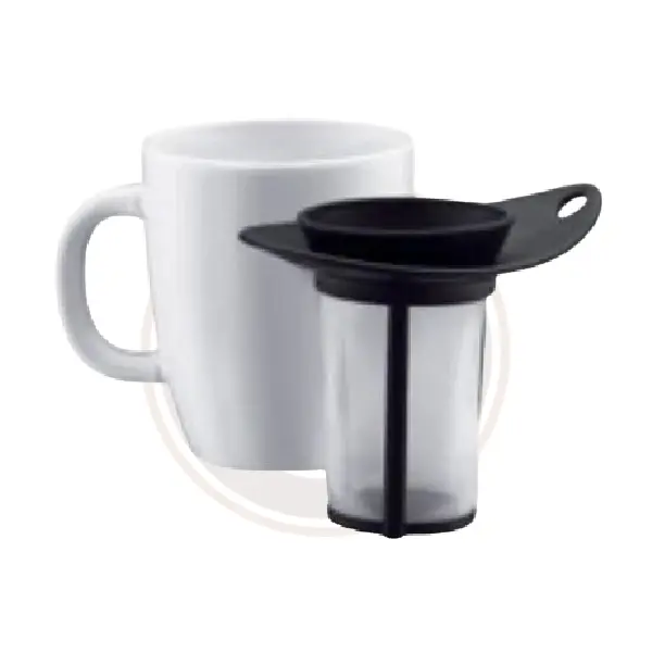Bodum Porcelain Yo-Yo Tea Set – Mug With Integrated Strainer 1