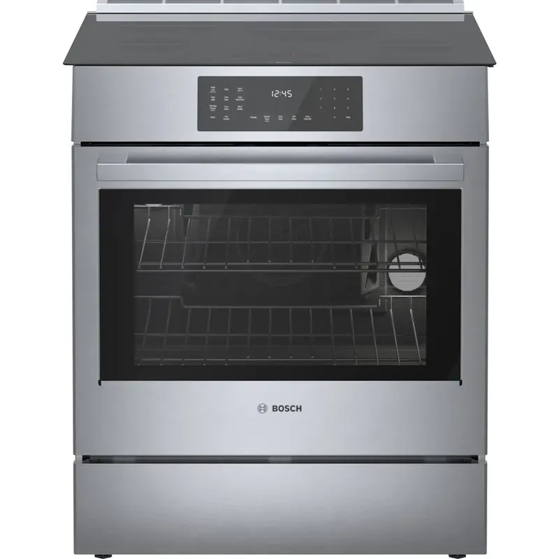 Bosch 800 Series Stainless Steel Induction Slide-In Range (Hii8057C) 1