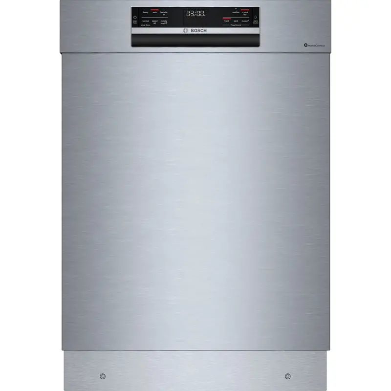 Bosch Eurotall Dishwasher With Recirculating Handle, 5-Cycle/3-Option Programming, Powerclean Spray Arm, Crystaldry Drying, Flexible Third Rack, And Ultra-Quiet 42 Dba Operation 1