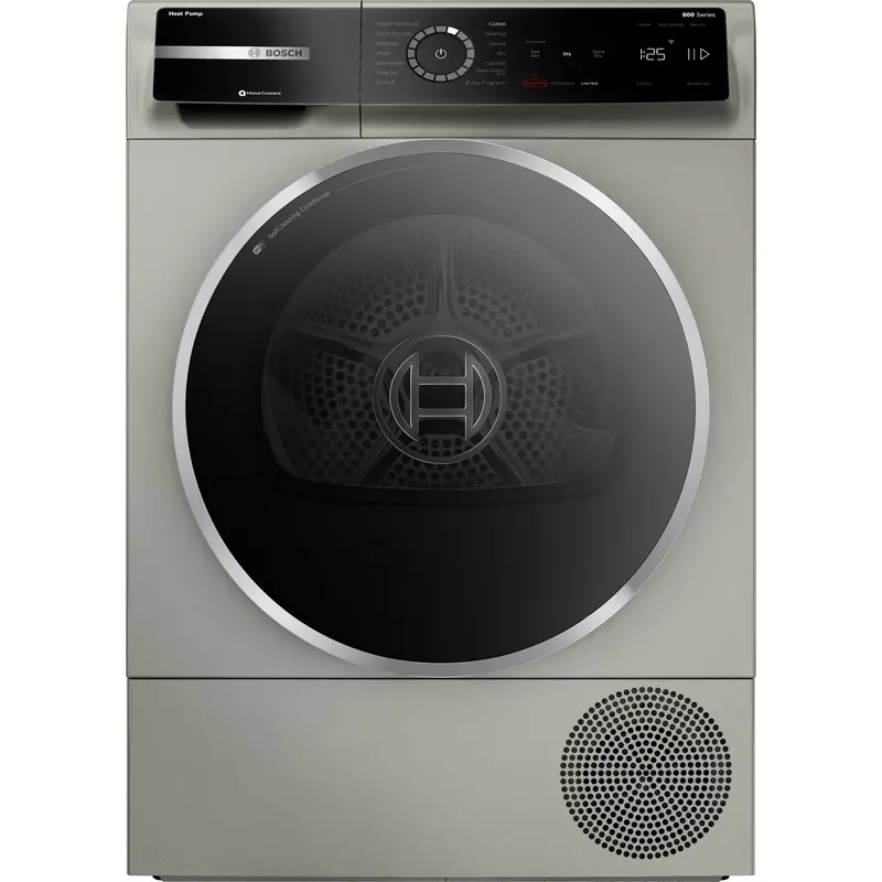 Bosch Wqb245Axuc 24-Inch Heat Pump Dryer – 800 Series, Pearl Steel Finish 1