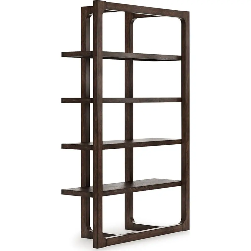 Breckington Open-Style Wooden Bookcase – Adjustable Shelving Unit 1