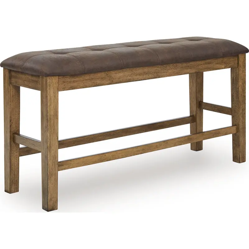 Broxtyn Leather-Look Counter Bench – Modular Seating 1