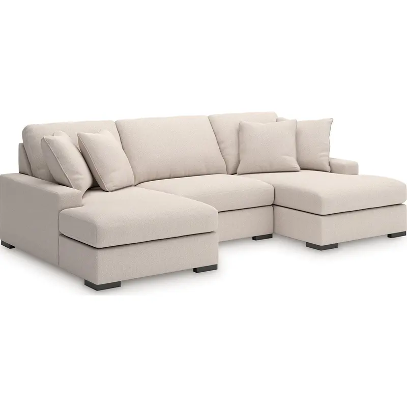Calden Exclusive 3-Piece Sectional With Twin Chaise Options 1