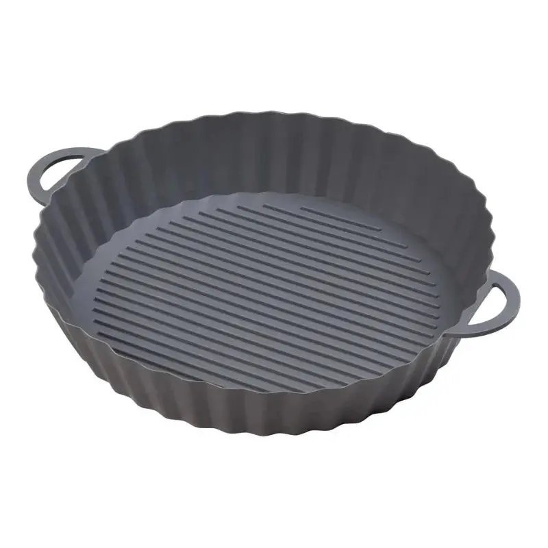 Chef Aid Round Reusable Air Fryer Liner – Dishwasher-Safe Baking Sheet Cover 1