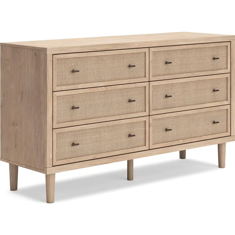 Cielden 6-Drawer Dresser With Smooth-Glide Drawers And Matte Finish 1