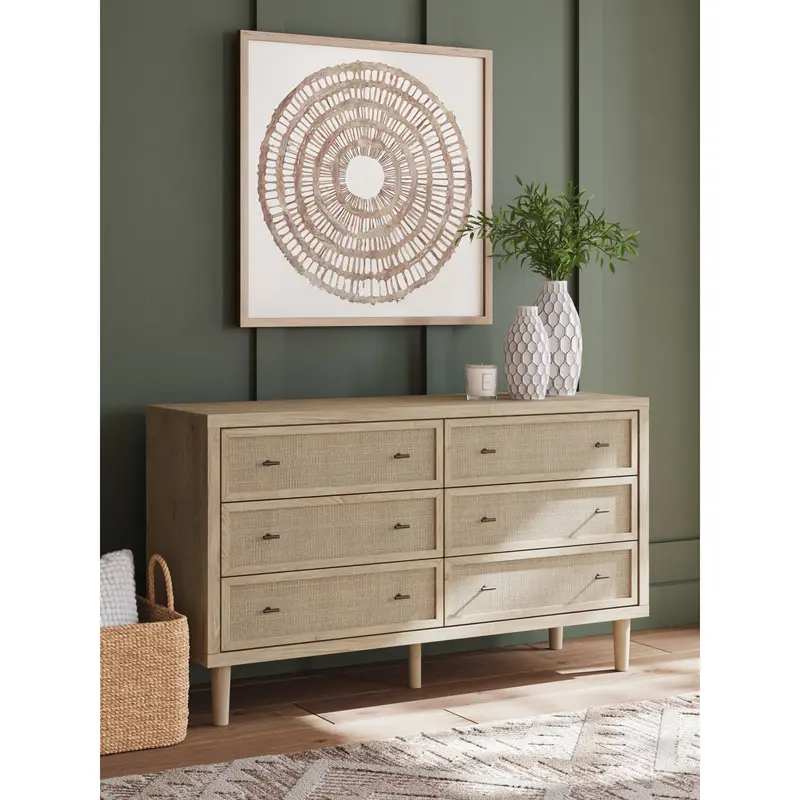 Cielden 6-Drawer Dresser With Smooth-Glide Drawers And Matte Finish 2