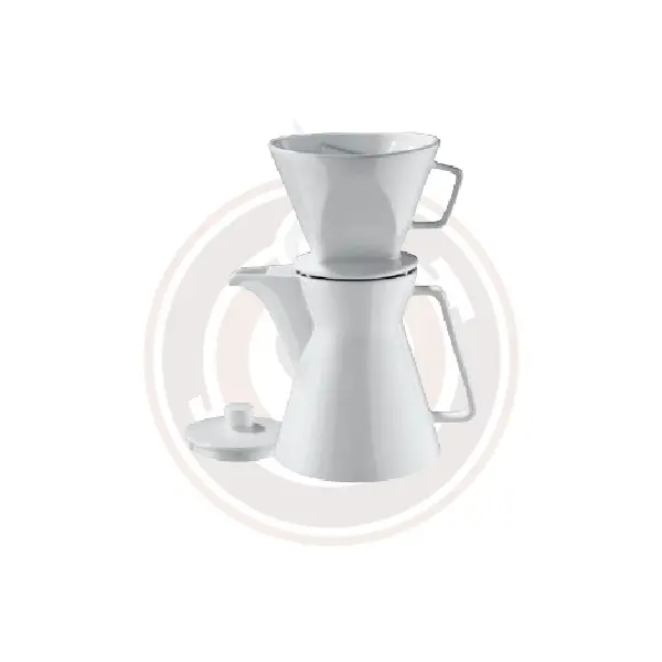 Cilio Vienna Filter Coffee Pot – 1-Liter Porcelain With Built-In Filter 1