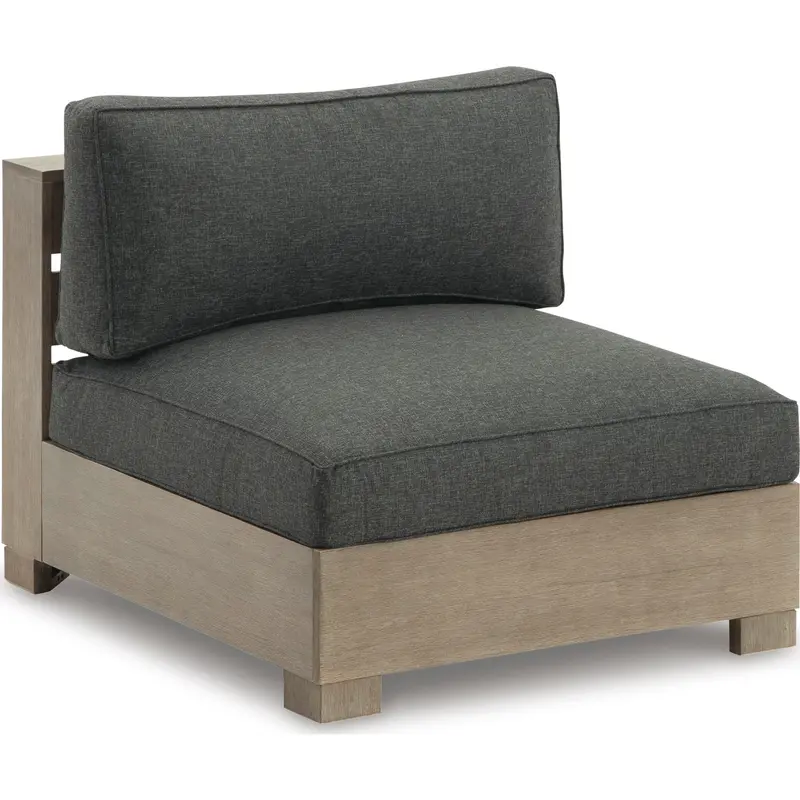 Citrine Park Modular Armless Outdoor Chair – Cushioned Comfort 1