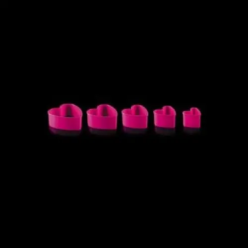 Cks Pink Heart Cookie Cutters – 6-Piece Decorative Baking Set 1