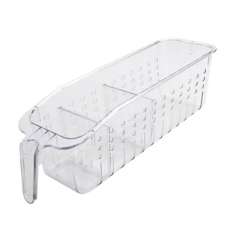 Clear Medium-Tall Storage Box – Novo Organiser With Vertical Dividers 1