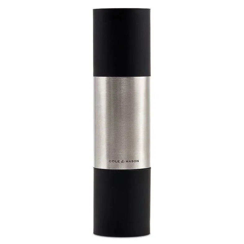Cole & Mason Clevedon Duo Salt And Pepper Mill Set – Black & Stainless Steel Finish 1