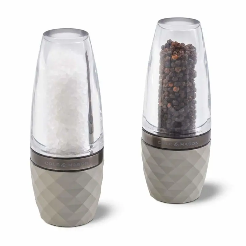 Cole & Mason Concrete And Acrylic Salt And Pepper Grinder Set – 165Mm Gift Pack 1