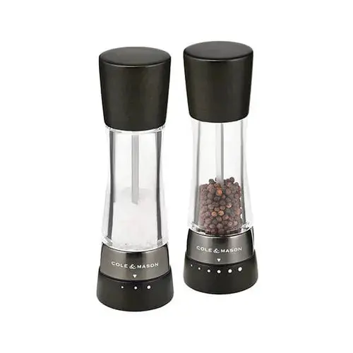 Cole & Mason Derwent Black Wood Salt And Pepper Mill Set – Gourmet Precision Grinder Gift Box 1