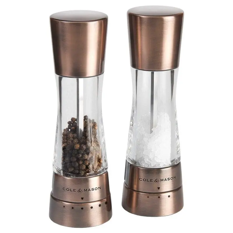 Cole & Mason Derwent Copper Salt & Pepper Mill Gift Set – 190 Mm Gourmet Pair 1