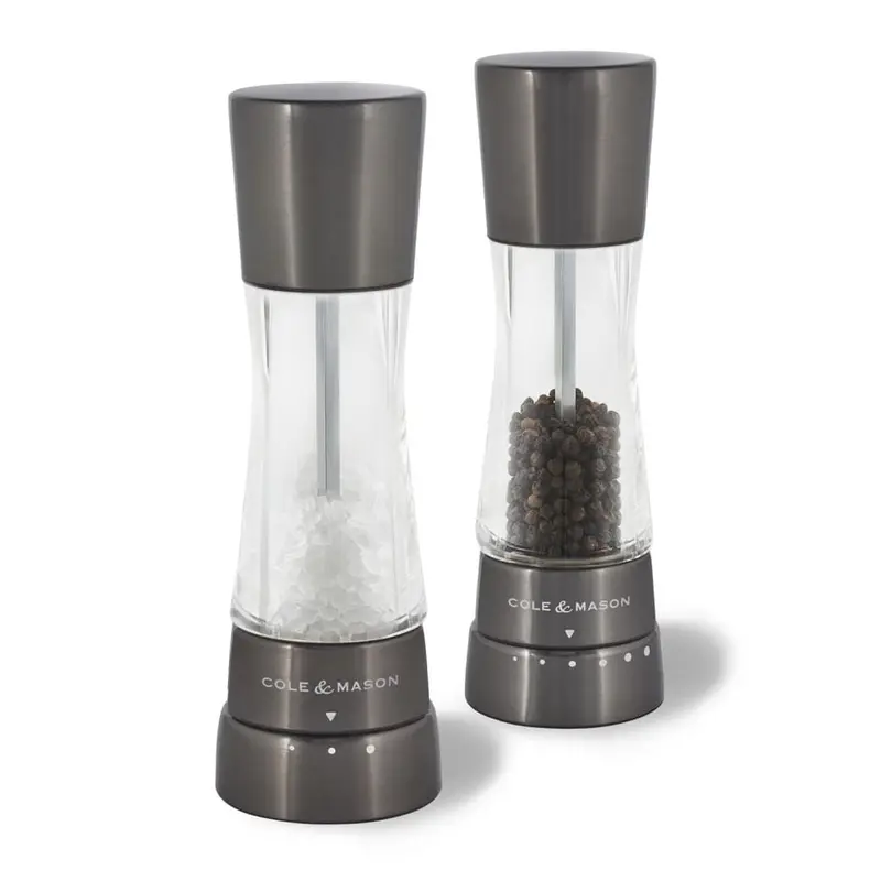 Cole & Mason Derwent Gunmetal Salt & Pepper Mill Gift Set – Premium Gourmet Pair 1