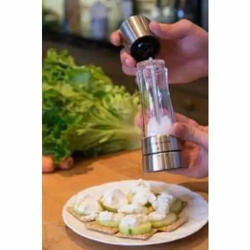 Cole & Mason Derwent Stainless Steel & Acrylic Salt Mill – Gourmet Precision 2