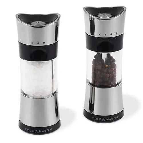 Cole & Mason Horsham Chrome Salt And Pepper Mill Gift Set 1