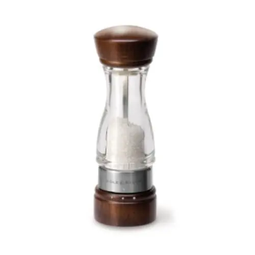 Cole & Mason Keswick Dark Wood & Acrylic Salt Grinder – Gourmet Precision 1
