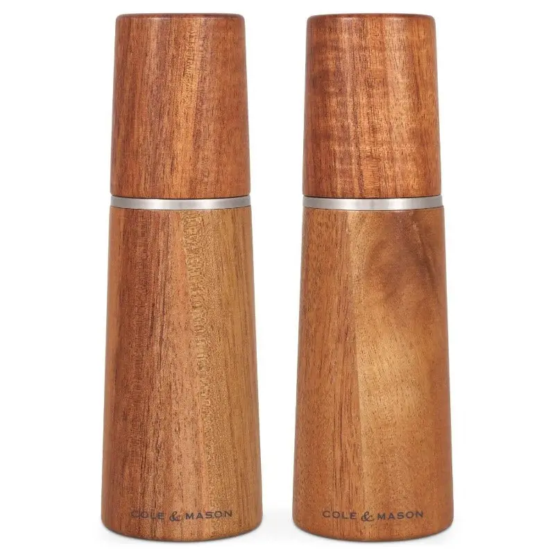 Cole & Mason Marlow Acacia Salt And Pepper Mill Set – Precision Ground 1