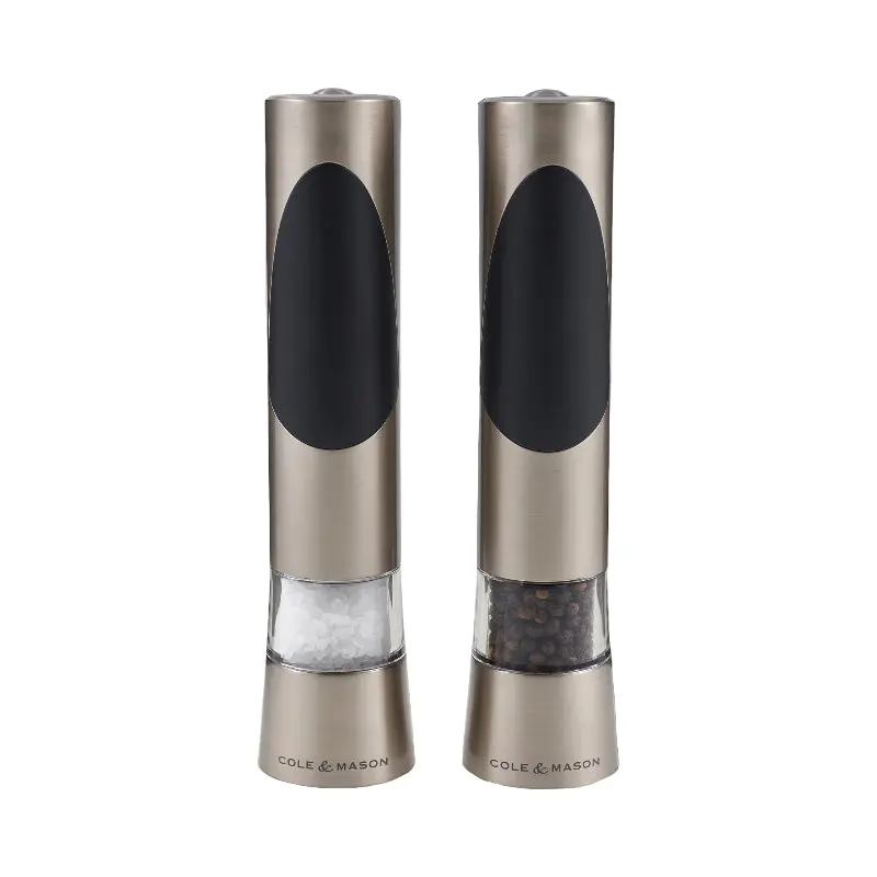 Cole & Mason Richmond Electronic Salt & Pepper Mills – Touch-Activated Set 1