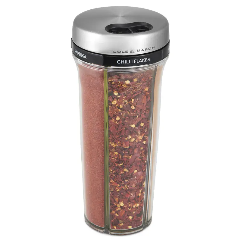 Cole & Mason Saunderton Spice Shaker – Precision-Milled Stainless Steel Dispenser 1