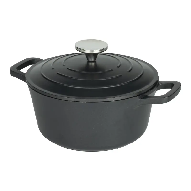 Commichef Heavy-Duty Cast Aluminium Round Casserole Dish 1