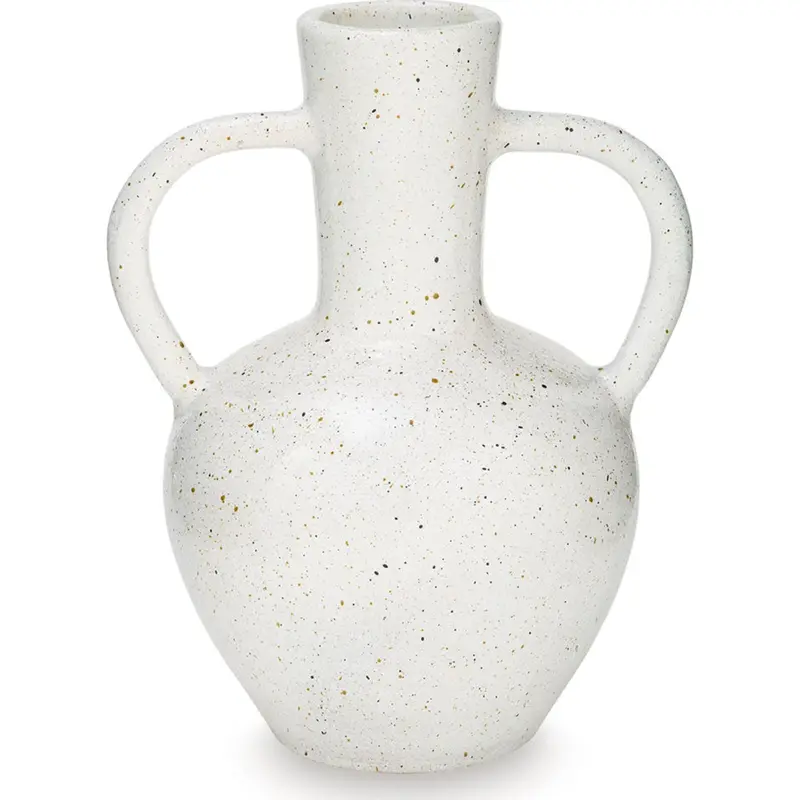 Dallinworth Ceramic Vase – Modern Tabletop Flower Arrangement Vessel 1