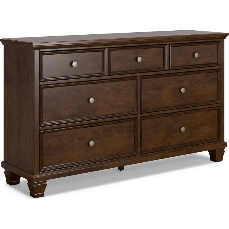 Danabrin Wide 8-Drawer Dresser With Modern Knob Hardware 1