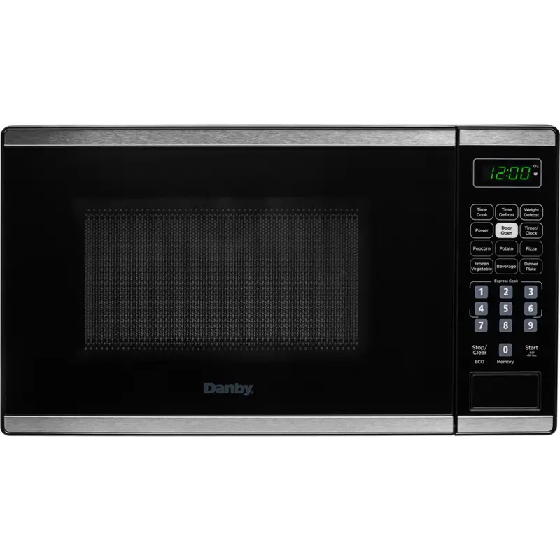 Danby 0.7 Cu. Ft. Black Stainless Countertop Microwave – Space-Saving Design (Dbmw0722Bbs) 1
