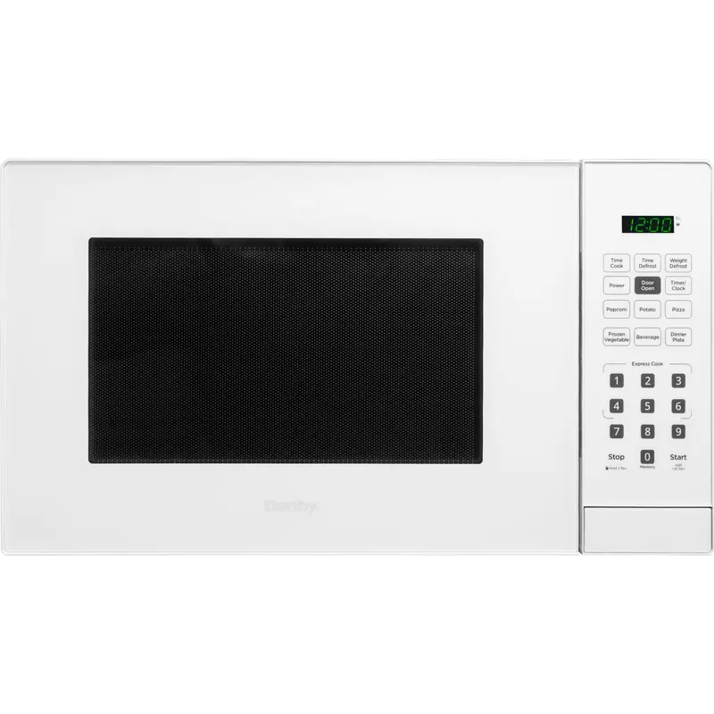 Danby 1.1 Cu. Ft. Compact Countertop Microwave Oven – White 1