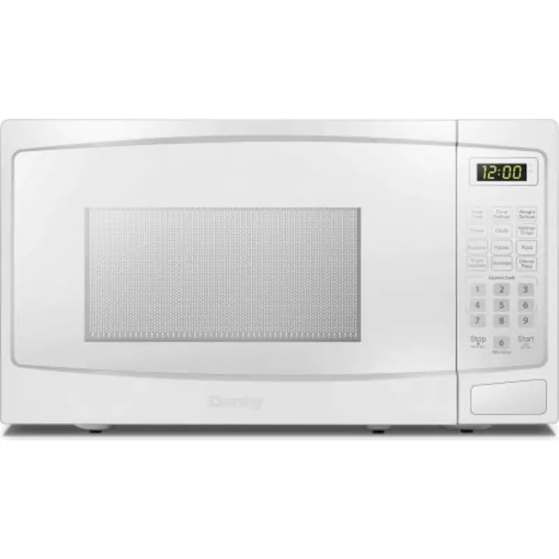 Danby Dbmw0720Bww 0.7 Cu. Ft. Countertop Microwave – White, Compact, Quick-Start Function 1