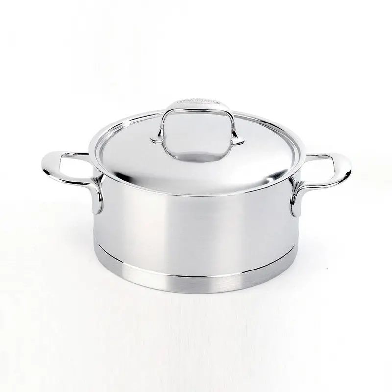 Demeyere Atlantis 18Cm Stainless Steel Casserole Pan With Lid 1