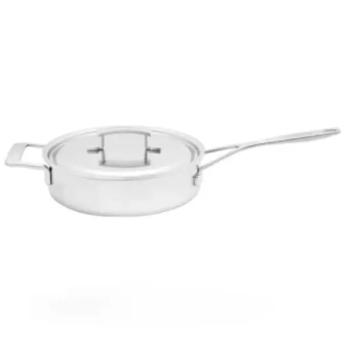 Demeyere Industry 24Cm Stainless Steel Sauté Pan With Lid 1