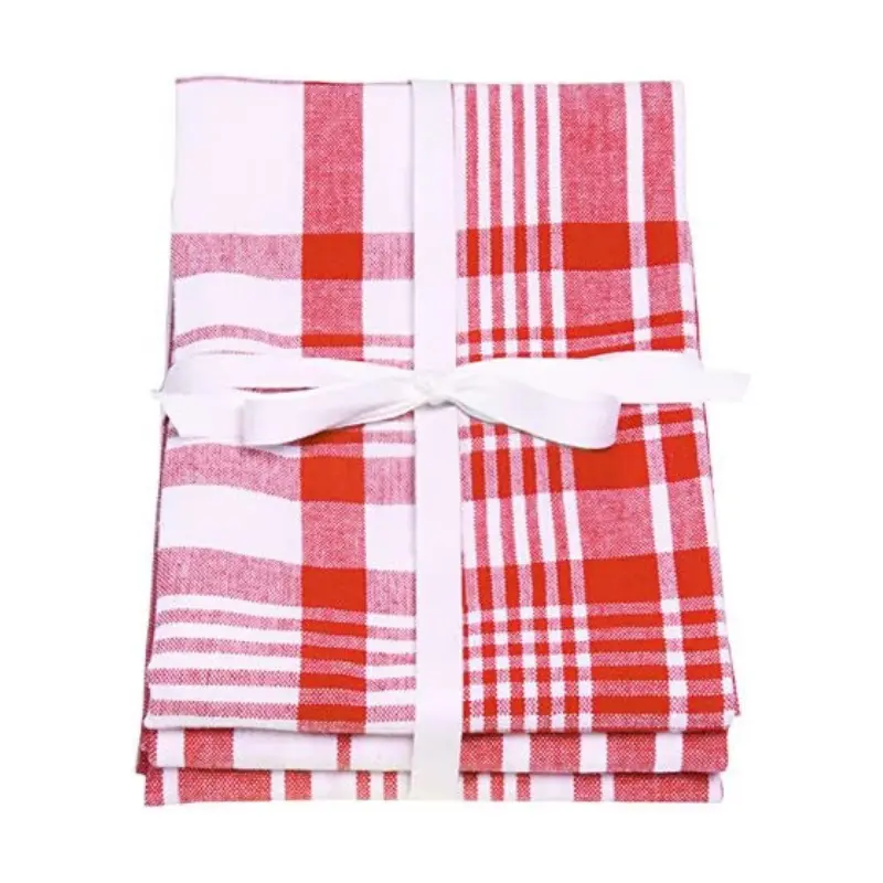 Dexam Extra-Large Tea Towel Set – 3-Piece Absorbent Cotton Towels 1