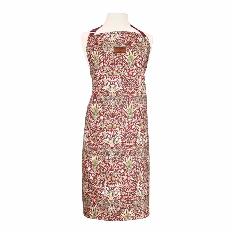 Dexam Morris & Co Snakeshead Adult Apron – Claret 1