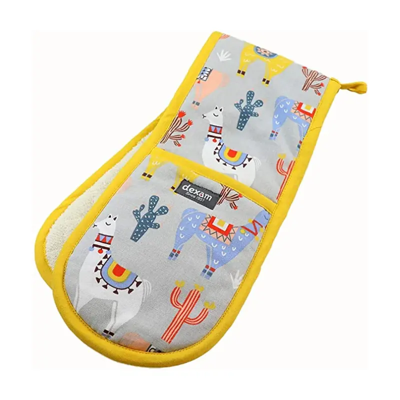 Dexam 'No Probllama' Insulated Double Oven Gloves 1